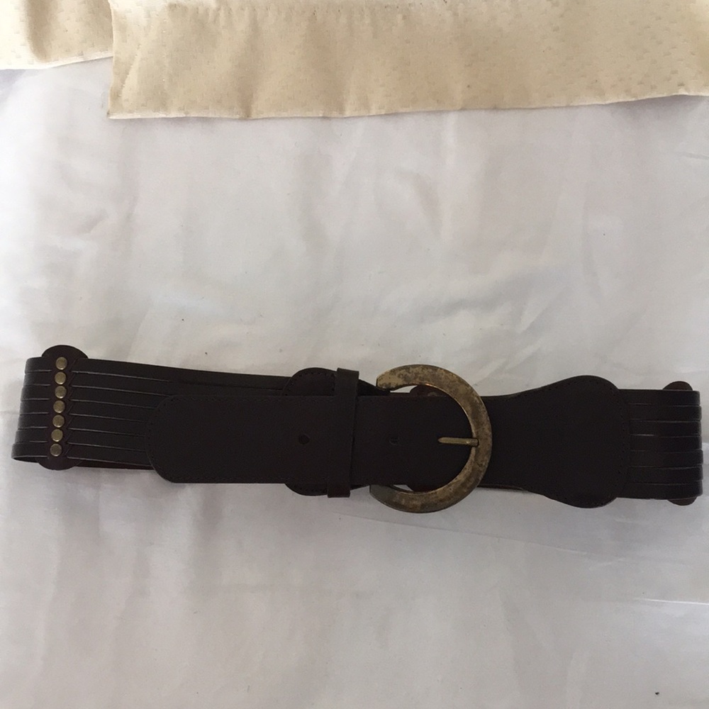New York & company 100% veg bonded leather belt